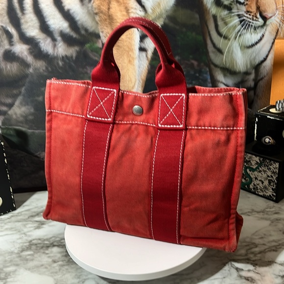 Hermès - Fourre Tout PM Handbag RED IN GUC - Picture 6 of 16